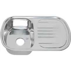 Мойка 7749 U MELANA 0.8/180  врезная   с сифоном