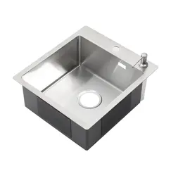 Мойка R44485HK MELANA ProfLine 3,0/200 САТИН врезная в комплекте с дозатором