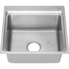 Мойка 4948 MELANA ЛЮКС 1,0/220 САТИН врезная  с сифоном