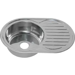 Мойка 7750 U MELANA 0,6/0,8/180 врезная  с сифоном