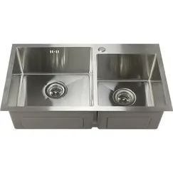 Мойка S7843H MELANA ProfLine 3,0/220 САТИН 2-я чаша, врезная