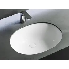 Умывальник Ceramica Nova овальный встраиваемый под столешницу Element 560*420*195мм, с крепежом и шаблоном для установки