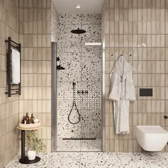 Дверь душевая  DE70/DE80/DE90  PARLY в нишу