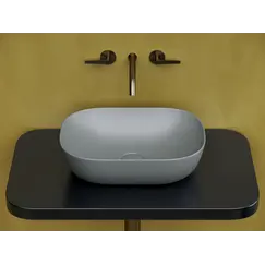 Умывальник чаша Ceramica Nova накладная прямоугольная (цвет Антрацит Матовый) Element 455*325*135мм