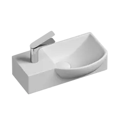 Умывальник Ceramica Nova CN6039 L/R подвесной прямоугольный  с крепежом  Element 400*220*120мм