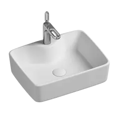 Умывальник чаша Ceramica Nova накладная прямоугольная Element 480*370*130мм