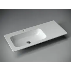 Раковина накладная Ceramica Nova Grace 1010*457*137мм, чаша слева, с отверстием под смеситель