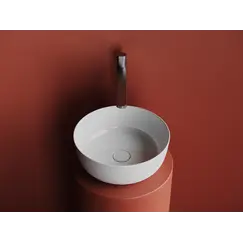Раковина Ceramica Nova накладная круглая 356*356*135, без перелива, цвет белый