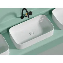 Умывальник чаша Ceramica Nova накладная ( Белый Матовый) Element 705*380*150мм