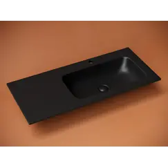 Раковина накладная Ceramica Nova Grace с отверстием под смеситель 1010*457*137мм, чаша справа