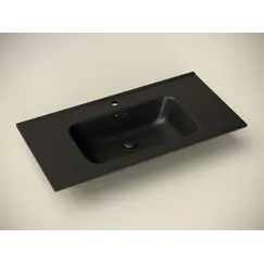 Умывальник Ceramica Nova  накладной прямоугольный (цвет Черный Матовый) Element 910*465*180мм