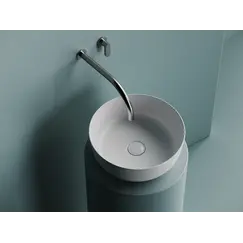 Раковина Ceramica Nova накладная круглая 356*356*135, без перелива, цвет белый матовый