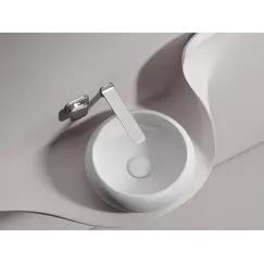 Умывальник чаша Ceramica Nova накладная круглая (цвет Белый Матовый) Element 360*360*120мм