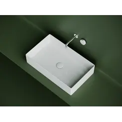 Раковина Ceramica Nova накладная прямоугольная 601*361*130, без перелива, цвет белый, арт. CN6070