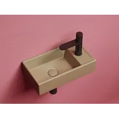 Умывальник подвесной Ceramica Nova L/R, капучино матовый Element 407*217*100