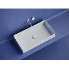 Раковина Ceramica Nova накладная прямоугольная 701*361*130, без перелива, цвет белый, арт.CN6071