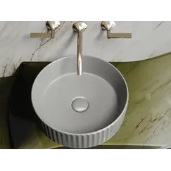 Умывальник чаша Ceramica Nova накладная круглая (цвет Антрацит Матовый) Element 360*360*115мм