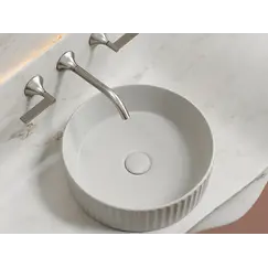 Умывальник чаша Ceramica Nova накладная круглая (цвет Серый Матовый) Element 360*360*115мм