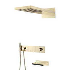 Встраиваемая  душевая система  Boheme ZODIAC 132-2-MG матовый золото