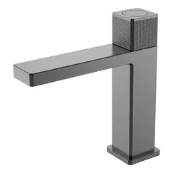 Смеситель автоматический для раковины Boheme QUAD 159-GM матовый графит