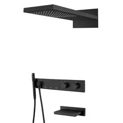 Встраиваемая душевая система  Boheme ZODIAC 133-2-B черный