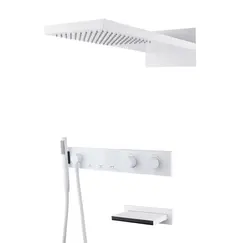 Встраиваемая  душевая система Boheme ZODIAC 133-2-MW матовый белый