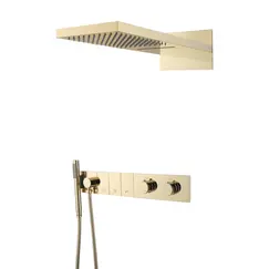 Встраиваемая  душевая система Boheme ZODIAC 133-G золото