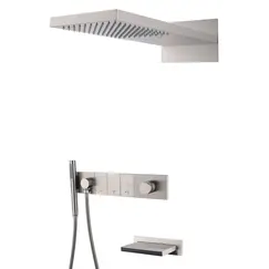 Встраиваемая  душевая система Boheme ZODIAC 132-2-NB сталь