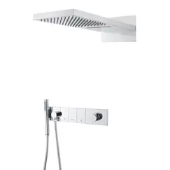 Встраиваемая  душевая система 55х45х110 см Boheme ZODIAC 132-CR хром