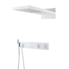 Встраиваемая  душевая система  Boheme ZODIAC 133-MW матовый белый