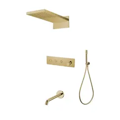 Встраиваемая  душевая система с изливом Boheme FUSION 130-2-G