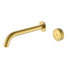 Смеситель автоматический для умывальника BOHEME TECH MATT GOLD 158/2-MG