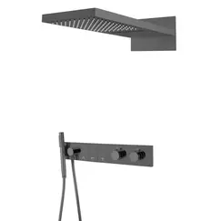 Встраиваемая  душевая система  Boheme ZODIAC 133-SGM антрацит