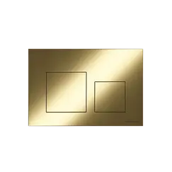 Кнопка смыва CERAMICANOVA Balance, клавиши Square, цвет брашированное золото, арт. CN12-002BG