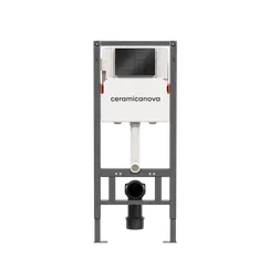Система инсталляции для унитазов CERAMICANOVA Balance с кнопкой смыва Square, с креплениями