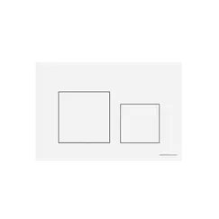 Кнопка смыва CERAMICANOVA Balance, клавиши Square, цвет белый глянцевый, арт.CN12-002W