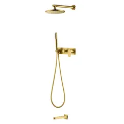 Душевая система встраиваемая  Boheme Spectre 454-2-G металл глянцевая