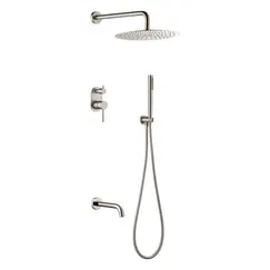 Душевая система встраиваемая  Boheme UNO 464-2-NB никель глянцевая