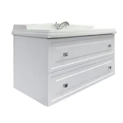 Тумба-умывальник Comforty Феррара-100 белая с раковиной Comforty 3310  НОВИНКА!!!!