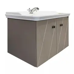 COMFORTY. Тумба-умывальник "Кремона-80" латте с раковиной COMFORTY 50180