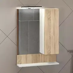 Зеркало-шкаф Comforty Рига, дуб сонома