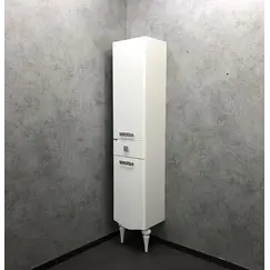 COMFORTY. Шкаф-колонна "Монако-40" левый/правый  белый глянец