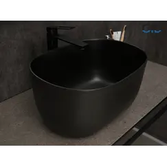Накладная черная раковина для ванной Gid N9302bg