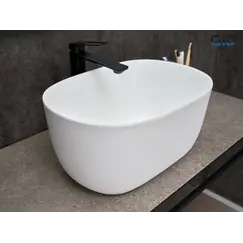 Накладная белая матовая раковина для ванной Gid N9302wg