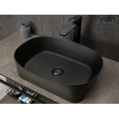 Накладная черная раковина для ванной Gid N9028bg