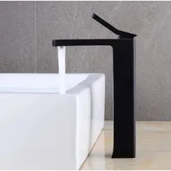 Смеситель для накладной раковины ACWEN 2201В черный матовый