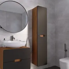 Пенал Vortex 1700х350х300П 2д орех ноче тортона/монолит найт