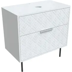 Тумба напольная 1Marka Forest 80Н 2ящика White