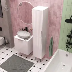 Пенал напольный 1Marka  Estel 35Н 2д White