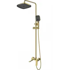 Душевая стойка  ESBANO GEMINI (DS-SG) брашированное золото